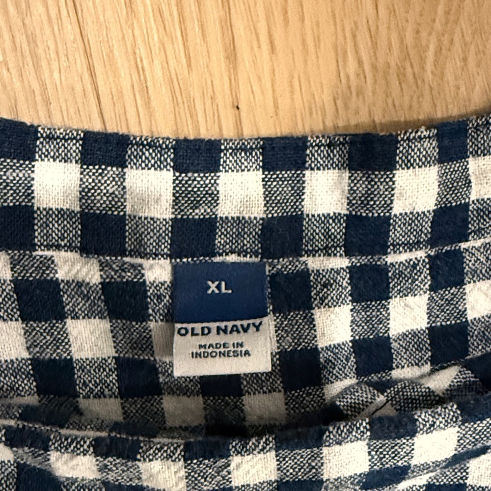 Old Navy Navy and White Gingham Set - Picture 2 of 4